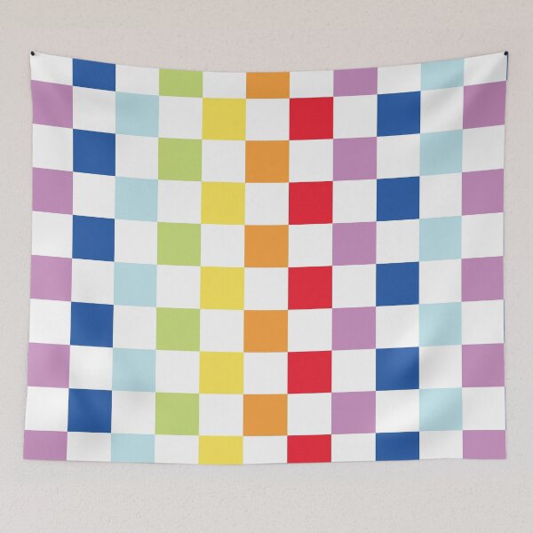 Item preview, Rainbow Checkered Pattern designed and sold by aangieeee.