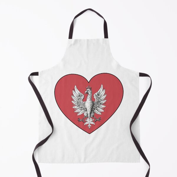 Item preview, I love Poland: Polish White Eagle Arm Coats - Polish Crest - Orzeł Biały - in Red Heart. designed and sold by Vintage-TM.