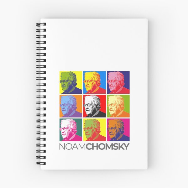 Item preview, Noam Chomsky pop-art poster portrait designed and sold by CMYKStudio.