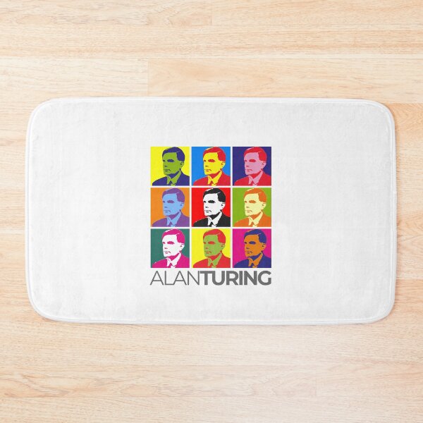 Item preview, Alan Turing pop-art portrait poster designed and sold by CMYKStudio.