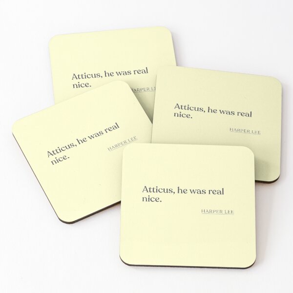 Item preview, Harper Lee - Atticus, he was real nice. designed and sold by BookQuoteMerch.
