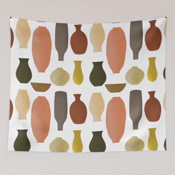 Item preview, greek pots tile  designed and sold by purumArt.
