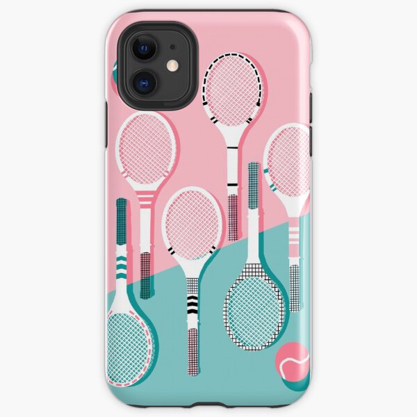 Item preview, Got Served - tennis country club sports athlete retro throwback memphis 1980s style neon palm spring designed and sold by wackadesigns.