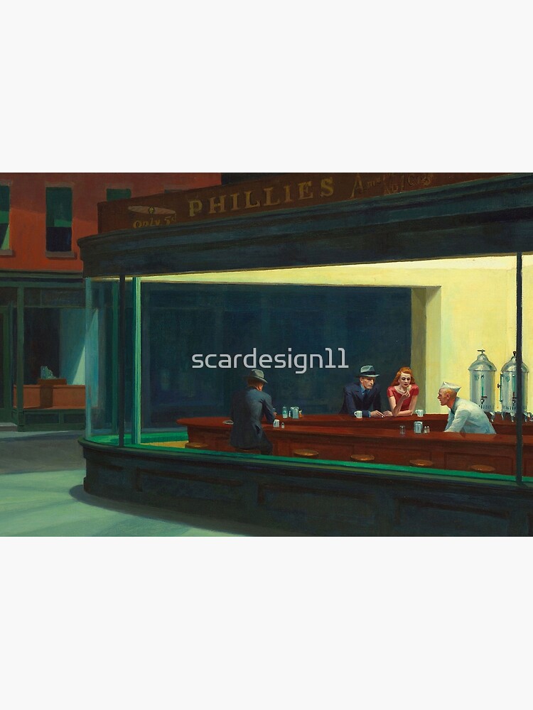 Edward Hopper - Nighthawks by scardesign11