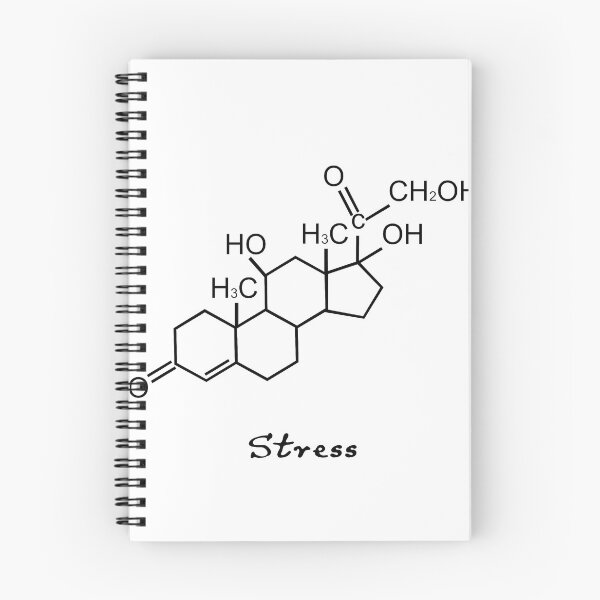 Artikelvorschau, Stress Molecule Greyscale Zitat Art Design Inspira entworfen und verkauft von vividpixelusa.