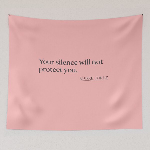 Item preview, Audre Lorde - Your silence will not protect you. designed and sold by BookQuoteMerch.