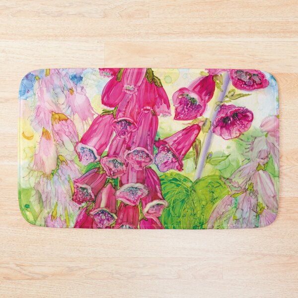 Item preview, Foxgloves, vivid pink spires designed and sold by MillieMoth.