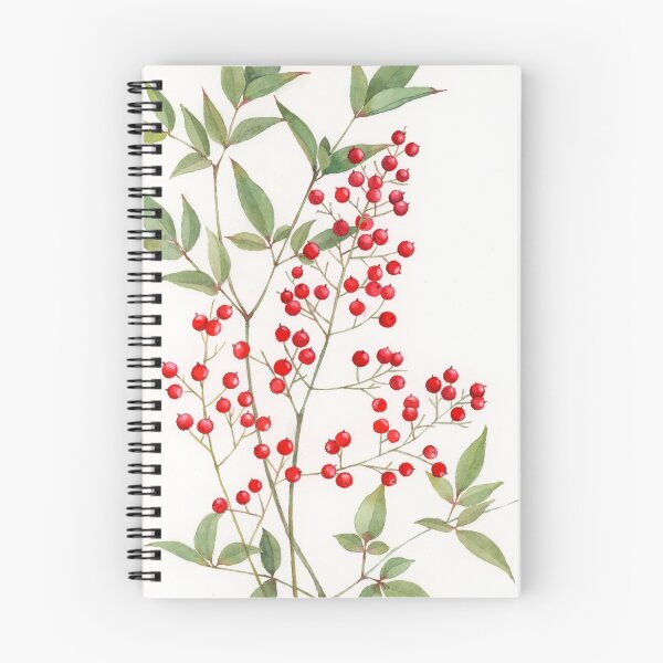 Item preview, Heavenly bamboo original watercolor painting designed and sold by LilacArtShop.