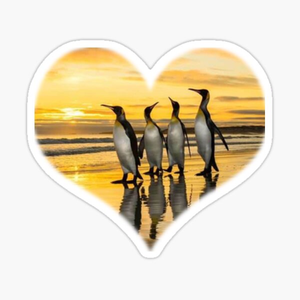 Pinguïns at the beach Sticker