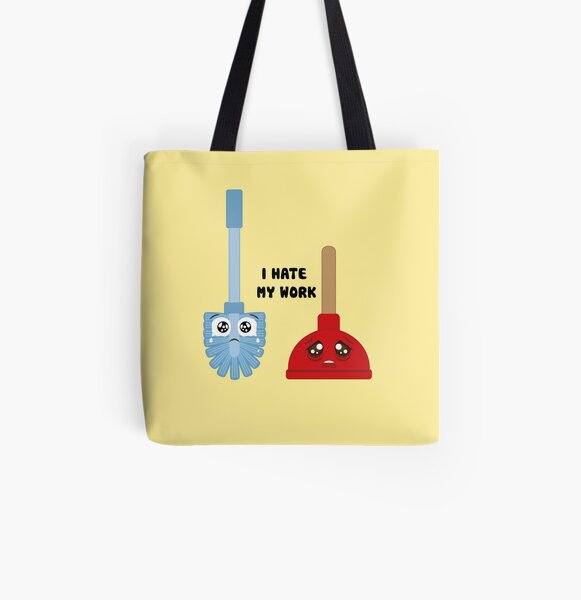 Toilet Plunger Tote Bags Redbubble