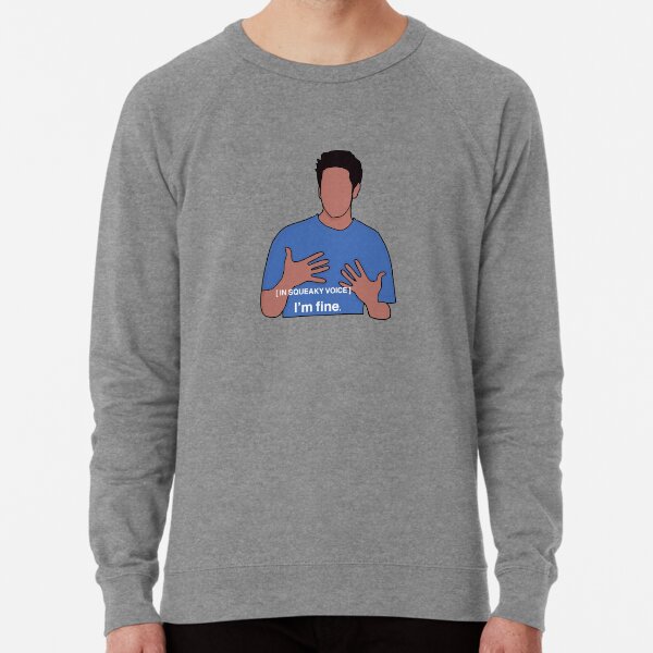 I am online ok grey sweatshirt