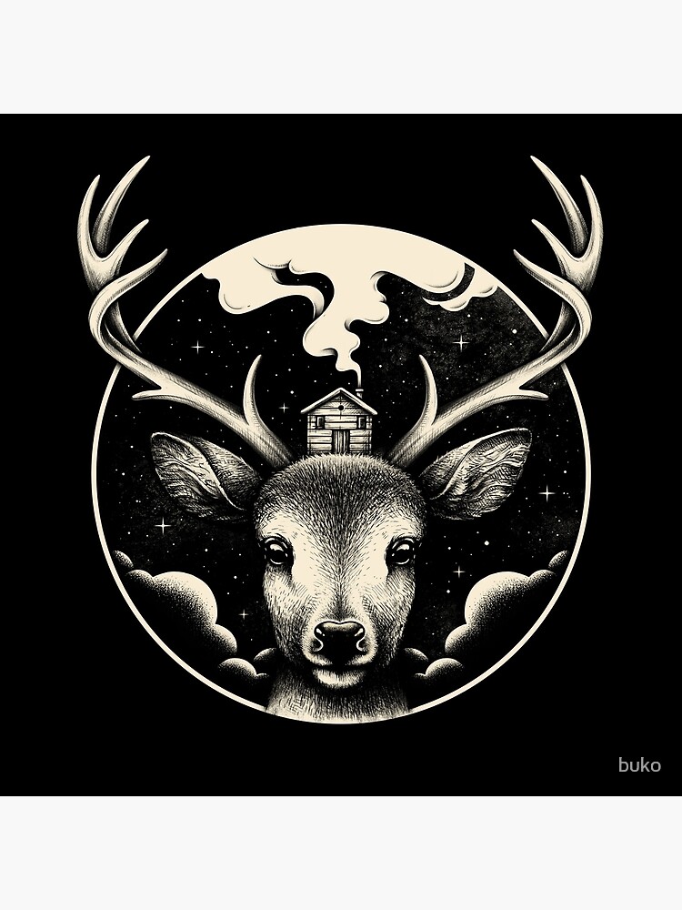 "Deer Home" Poster for Sale by buko Redbubble