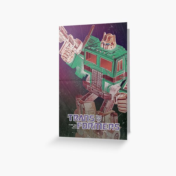 "G1 Transformers Poster" Greeting Card for Sale by vladmartin Redbubble