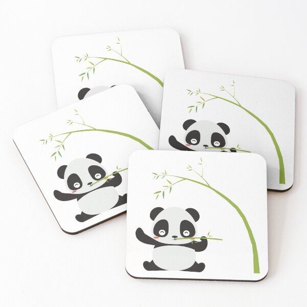 Item preview, adorable panda baby eating bamboo cute animal wildlife bear designed and sold by treasure-crafts.