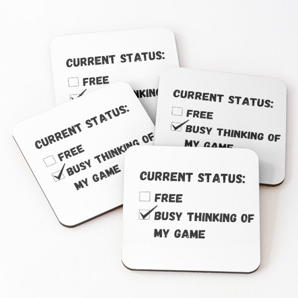 Item preview, Current status - busy thinking of my game designed and sold by AllyShop.