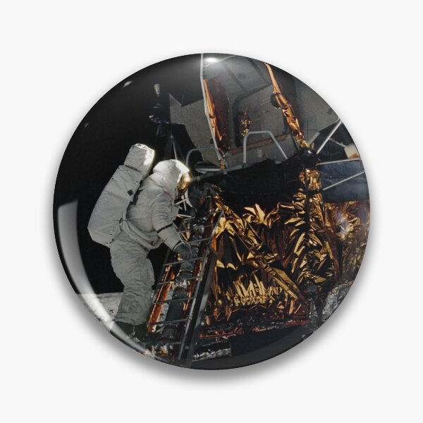 Item preview, Astronaut stepping off Lunar Lander designed and sold by Star-Citizen.