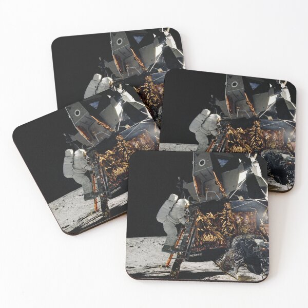 Item preview, Astronaut stepping off Lunar Lander designed and sold by Star-Citizen.
