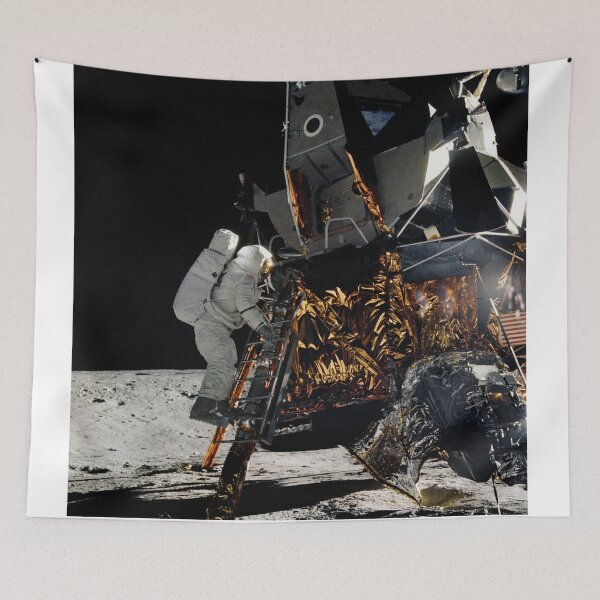 Item preview, Astronaut stepping off Lunar Lander designed and sold by Star-Citizen.
