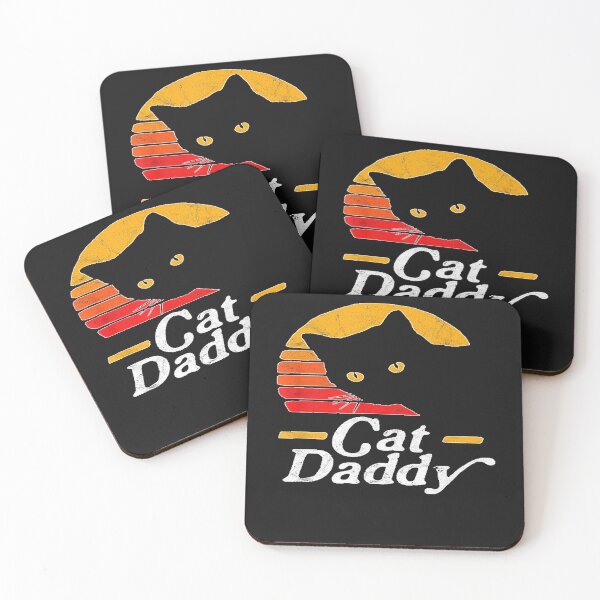 Item preview, Cat Daddy Shirt Vintage Eighties Style Cat Retro Distressed T-Shirt designed and sold by Hamo27.