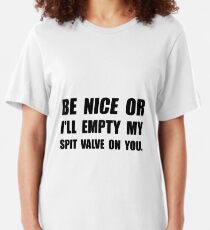 Empty My Spit Valve Slim Fit T-Shirt
