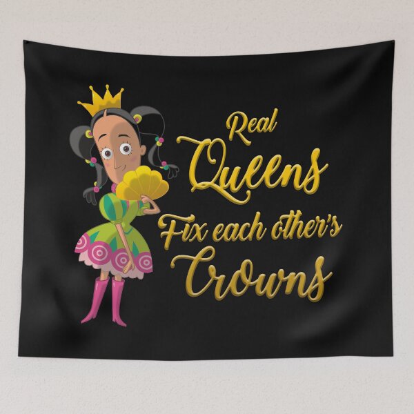 Item preview, Real Queens fix each other's crowns designed and sold by Chapachula.
