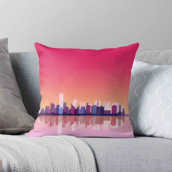 New york city landscape. Ny. Manhattan Throw Pillow