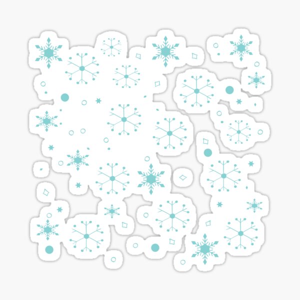 Snowflakes Festive Cozy Winter Sticker