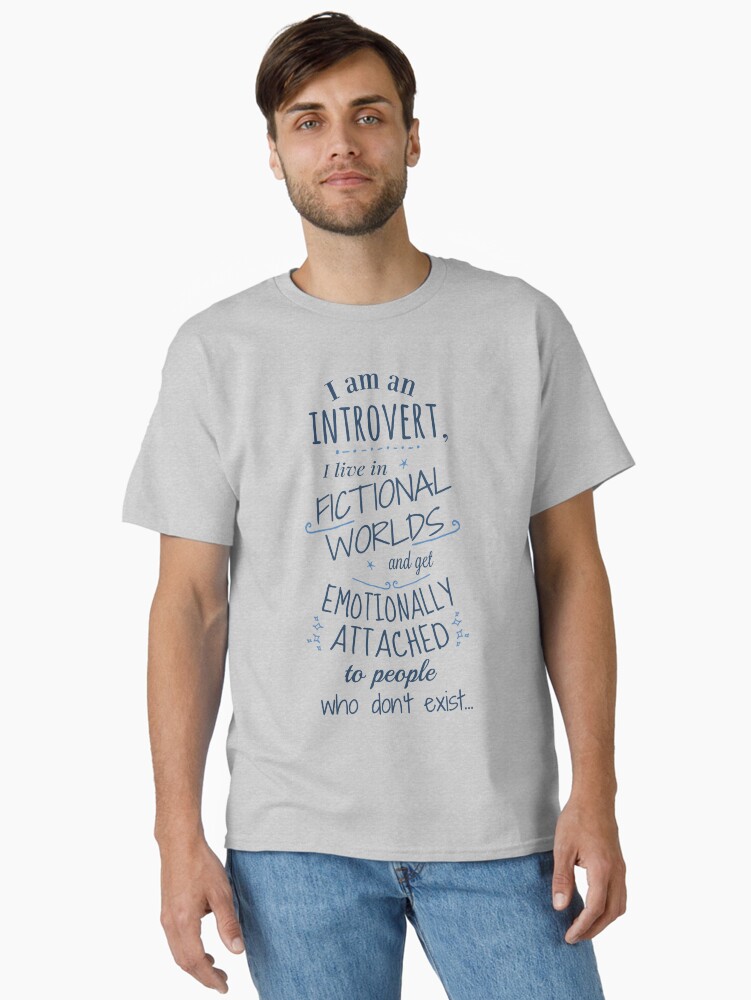Thumbnail 1 von 7, Classic T-Shirt, introvertierte, fiktive Welten, fiktive Figuren designt und verkauft von FandomizedRose.