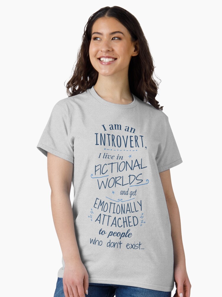 Thumbnail 2 von 7, Classic T-Shirt, introvertierte, fiktive Welten, fiktive Figuren designt und verkauft von FandomizedRose.