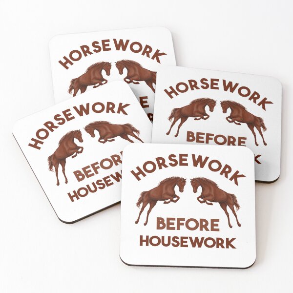 Item preview, Horsework before Housework horse lovers gift  designed and sold by ToniaKroeger.
