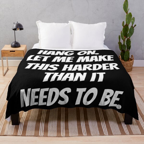 Item preview, Hang on. Let me make this harder than it needs to be. Text only design. White text. Capitals. designed and sold by JellyBeenzz.