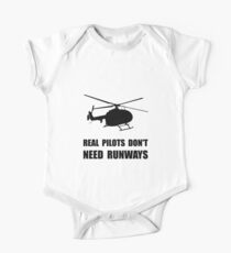 Helicopter Pilot Runways One Piece - Short Sleeve
