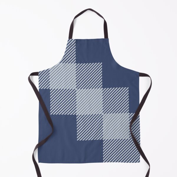 Item preview, Navy blue and white square line pattern designed and sold by ArtbyCharmante.