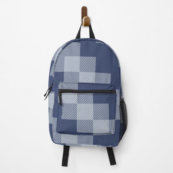 Item preview, Navy blue and white square line pattern designed and sold by ArtbyCharmante.