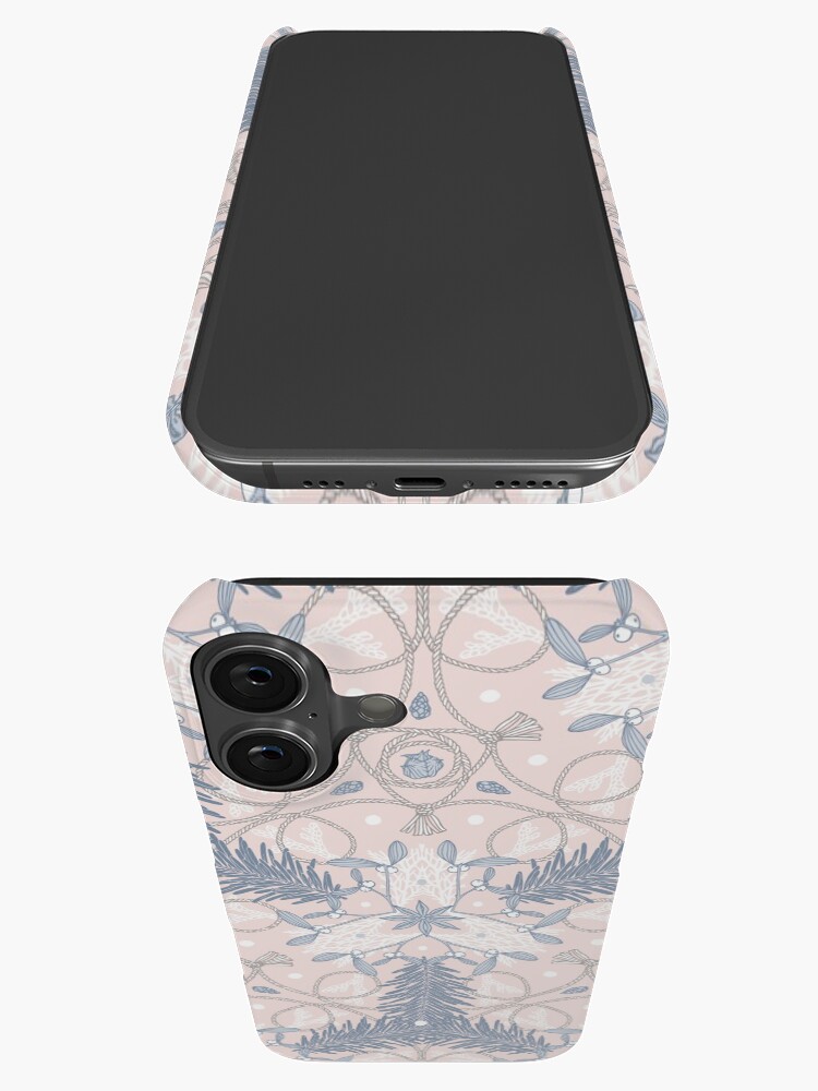 Thumbnail 3 of 4, iPhone Case, Winter Evergreens - Mistletoe and Twine Pattern designed and sold by karolfuldesigns.