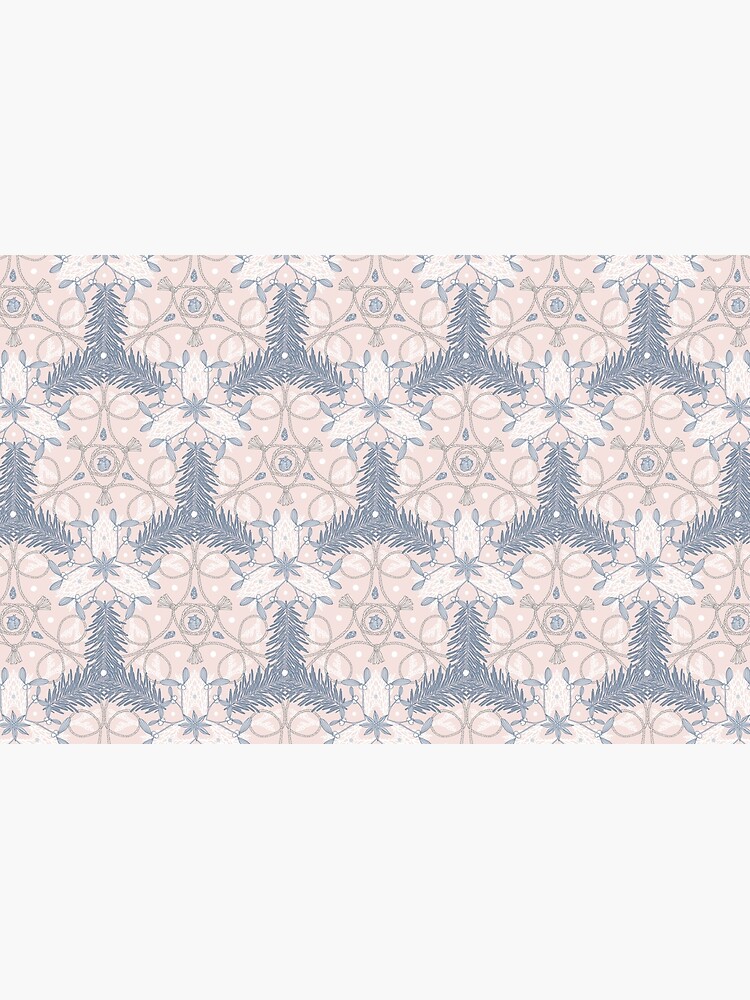 Thumbnail 2 of 2, Laptop Skin, Winter Evergreens - Mistletoe and Twine Pattern designed and sold by karolfuldesigns.