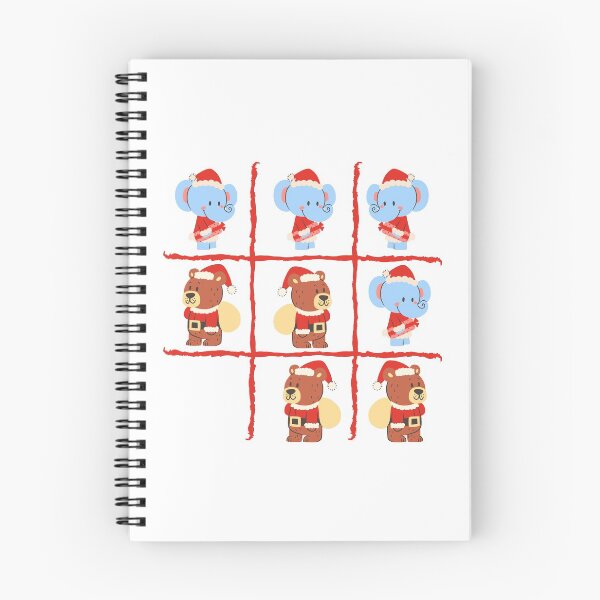 Item preview, Tic Tac Toe, elephants and bears Christmas designed and sold by NomadMessenger.