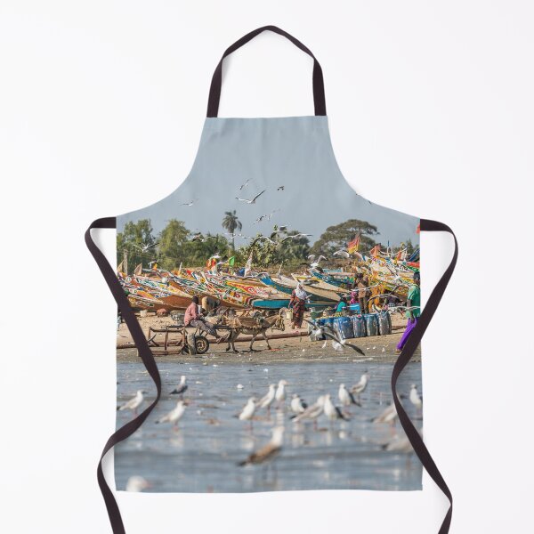Item preview, Fishing boats on the beach, Gambia designed and sold by reisefoto.