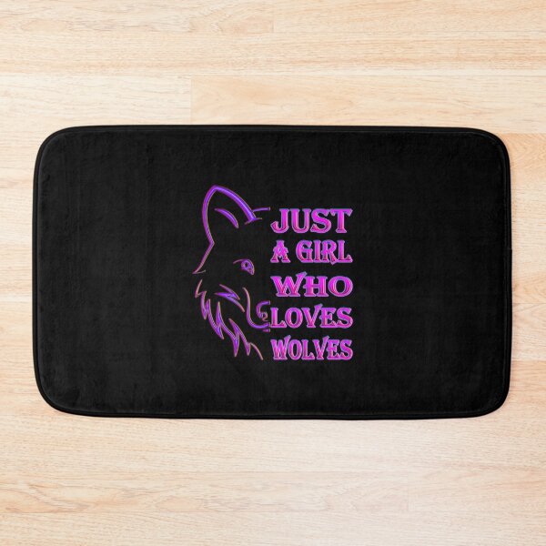 Item preview, Just A Girl Who Loves Wolves Essential Classic Sticker And Shirt Design designed and sold by Glike.