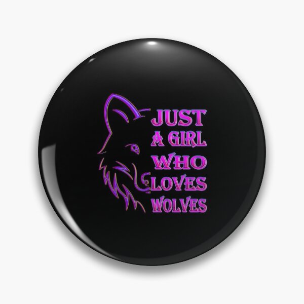 Item preview, Just A Girl Who Loves Wolves Essential Classic Sticker And Shirt Design designed and sold by Glike.