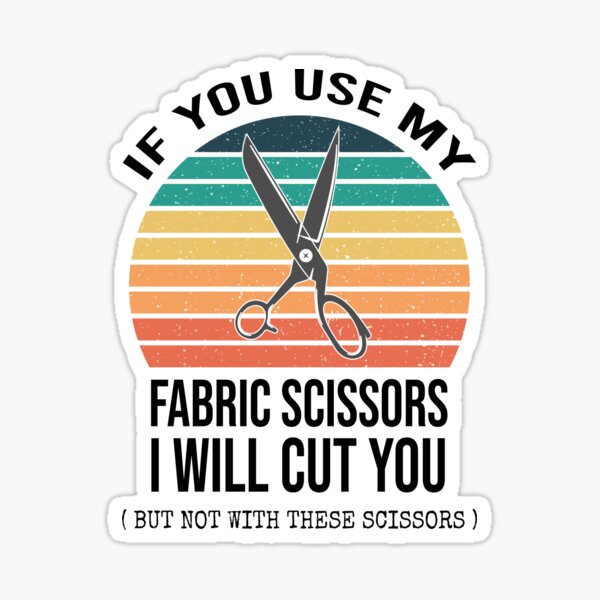 Fabric Scissors - Sewing - Sticker