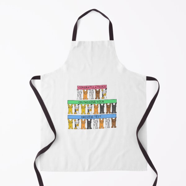 Item preview, Congratulations on Passing Your Driving Test Cartoon Cats designed and sold by KateTaylor.