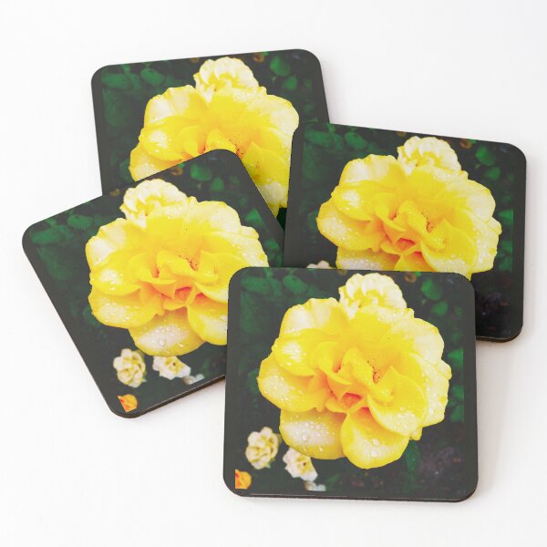 Item preview, Copy of Tender yellow rose after the rain covered with drops  designed and sold by helenkaiy.