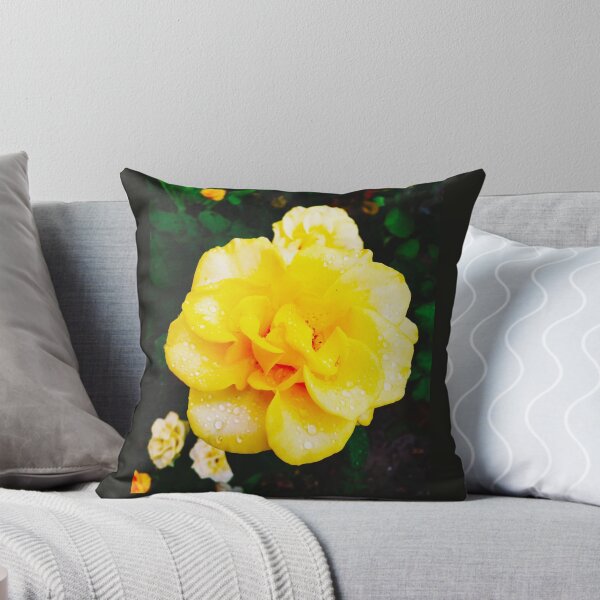 Item preview, Copy of Tender yellow rose after the rain covered with drops  designed and sold by helenkaiy.