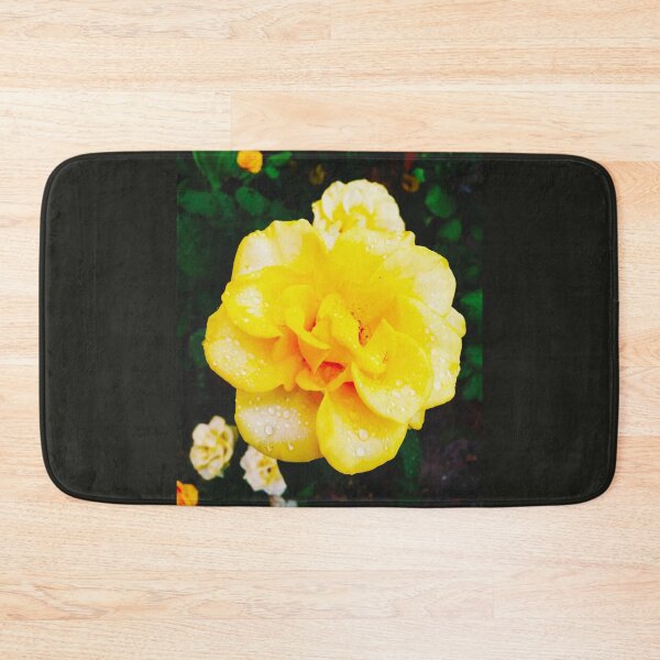 Item preview, Copy of Tender yellow rose after the rain covered with drops  designed and sold by helenkaiy.