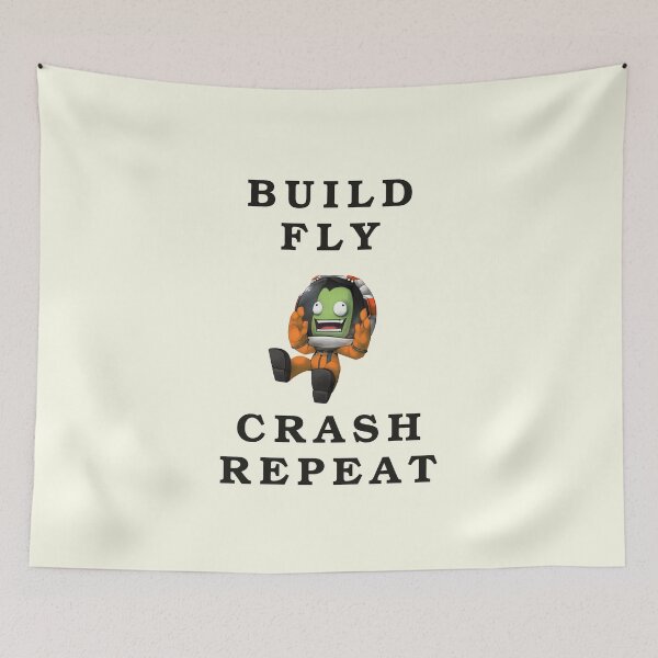 Item preview, Build fly crash repeat , Kerbal space program , kerbals designed and sold by Mekoooo.