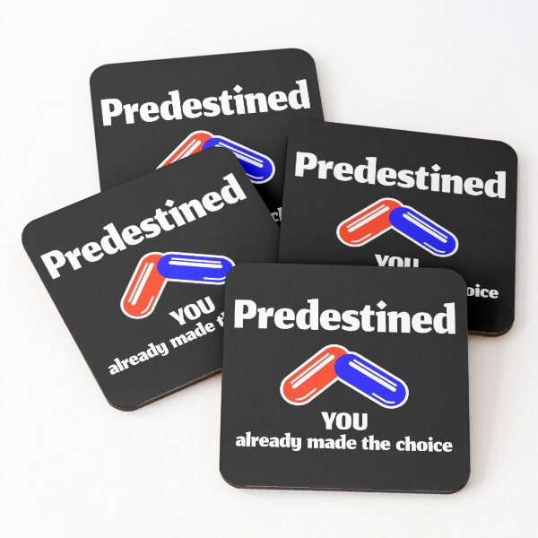 Item preview, Predestined Red or Blue Pill (White design) designed and sold by dezanli.