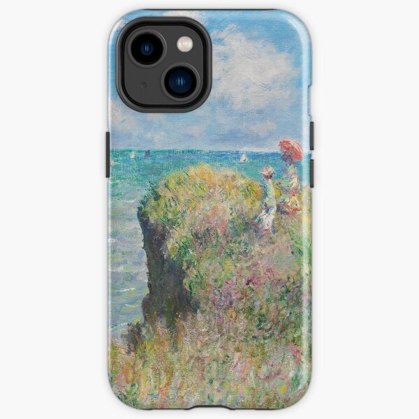 Claude Monet - La promenade des falaises à Pourville (Promenade sur la falaise à Pourville) (1882) Coque antichoc iPhone