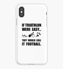 Triathlon Football iPhone Case