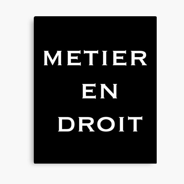 metier en droit Impression sur toile